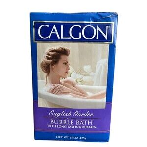 Vintage Calgon English Garden Bubble Bath Sealed Package 15 oz